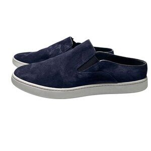 VINCE. WOMEN'S BLAIR NAVY SUEDE SLIP ON LOAFERS - 9M